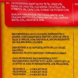Recompense pentru câini 100g, sticks cu pui și orez