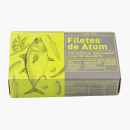Ton file în ulei de măsline, legume, condimente 120g