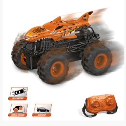 Mașinuță cu telecomandă Monster truck Bone Shaker Tiger-Shark, 5+ ani