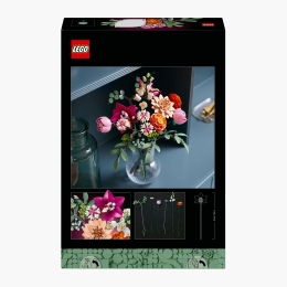 Frumos buchet de flori roz, 10342 Botanicals, 749 piese, +18 ani