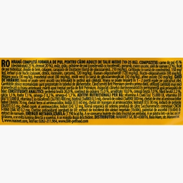 Hrană uscată premium pentru câini adult medium M (10-25kg), cu pui, 1kg