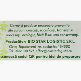 Cârnați eco din carne de curcan 150g