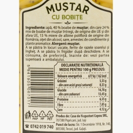 Muștar cu miere și bobițe 480g