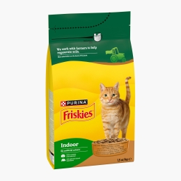 Hrană uscată pentru pisici adulte Indoor, 1.5kg, cu pui, curcan și legume