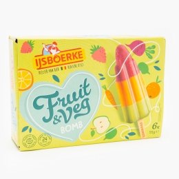 Bomb Ice stick vegan din mix de fructe și legume (6x55g) 330g