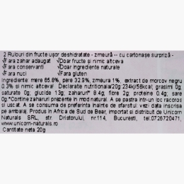 Rulouri yoyo zmeură, fără zahăr adăugat 20g