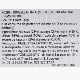 Ceai infuzie fructe Dream Time Crimson 30g