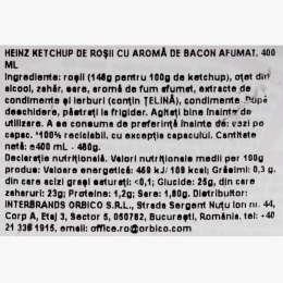 Ketchup cu bacon afumat 400ml