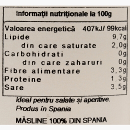 Măslinescu - Măsline Gordal cu ardei iute, 430g