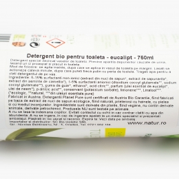 Detergent bio pentru toaletă, eucalipt 750ml