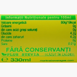 Limonadă carbogazoasă cu lămâie 330ml