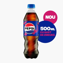 Băutură carbogazoasă aromă de cola și gust de zmeură 0.5l