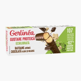 Batoane cu ciocolată albă și neagră 2x31g