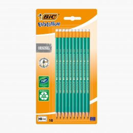 Set 10 creioane cu radieră grafit Evolution 655