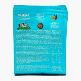 Biscuiți cu cacao și orez expandat, fără lapte și ouă 120g
