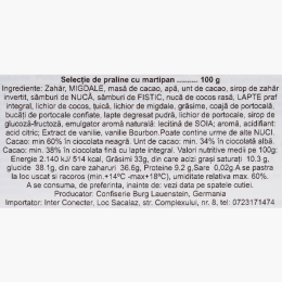 Selecție praline cu marțipan 100g