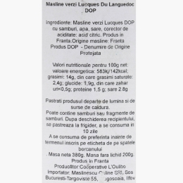 Măslinescu - Măsline verzi DOP 380g