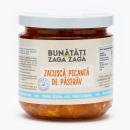 Zacuscă picantă de păstrăv 200g