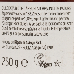 Dulceață eco de căpșuni și fragi 250g