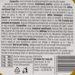 Pate cu vită pentru pisici adulte 100g