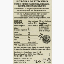 Ulei de măsline extravirgin 1l