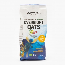 Muesli eco instant cu fulgi de ovăz, măr și zmeură 400g