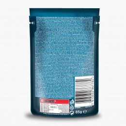 Hrană umedă pentru pisici, 85g, mini fileuri în sos, păstrăv și spanac