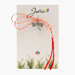 Mărțișor tradițional Libelulă argintie