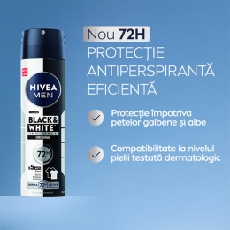 Deodorant antiperspirant spray Men Black&White Invisible Original 150ml