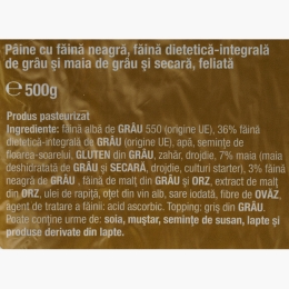 Pâine neagră cu maia 500g