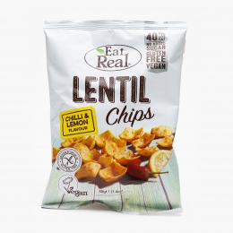 Chipsuri de linte cu ardei iute și lămâie fără gluten 40g