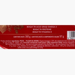 Hering file în ulei vegetal 160g