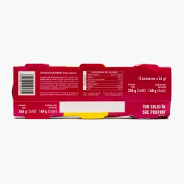 Ton solid în suc propriu 3x80g