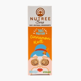 Baton proteic din curmale Cinnamon Roll, fără gluten, vegan, 50g