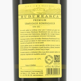 Vin alb sec Tămâioasă Românească, 13.5%, 750ml
