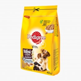 Hrană uscată pentru câini juniori de talie mică, 400g, cu pui și orez Vital Protection