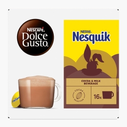 Nesquik 16 băuturi 256g, capsule ciocolată caldă