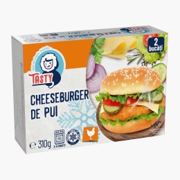Cheeseburger de pui, 2x155g