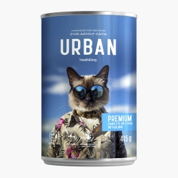Hrană umedă NashiDay Cat Premium pentru pisici cu somon, 415g