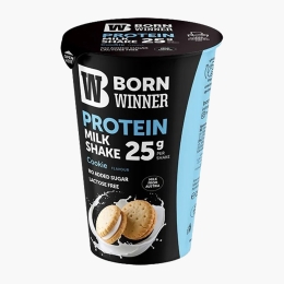 Shake proteic fără zahăr adăugat, fără lactoză, proteină 25g, aromă de biscuiți, 250ml