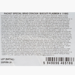 Biscuiți pentru copii, pachet special Brad de Crăciun 4x60g