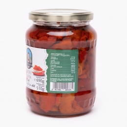 Ardei kapia copt și decojit în oțet 690g