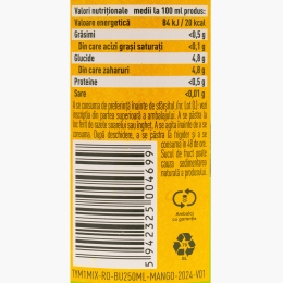 Băutură necarbogazoasă măr, mango, mentă 250ml
