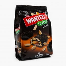 Mini batoane cu ciocolată neagră și arahide 140g