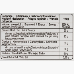 Ciocolată albă cu biscuiți și scorțișoară 90g