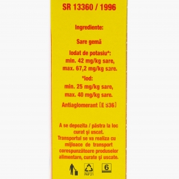 Sare iodată gemă extrafină cutie 1kg