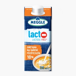 Smântână pentru gătit, fără lactoză, 10% grăsime, 200ml