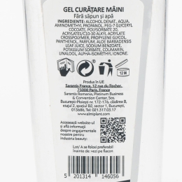 Gel curățare mâini cu aloe vera 80ml