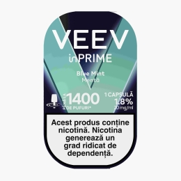 Capsulă pentru țigară electronică Blue Mint 1.8%, 20mg/ml nicotină, 1400 puffs