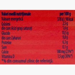 Brânzică de vaci cu piure de fructe căpșuni-banane 4x95g
